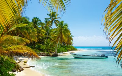 boat in caribbean